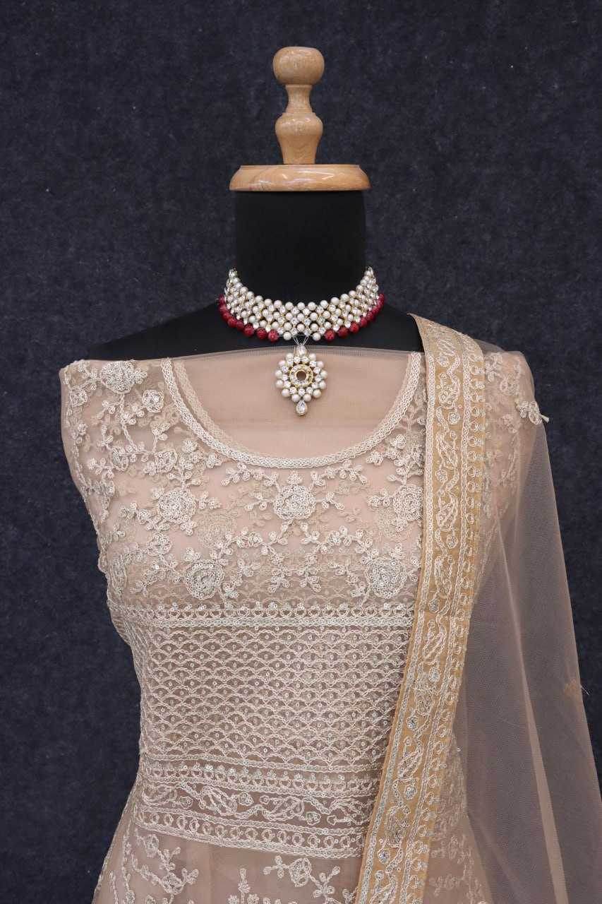 Japan Sartin Embroidery Party Wear Sequin Gown - MYLUXURY LANE ENTERPRISE